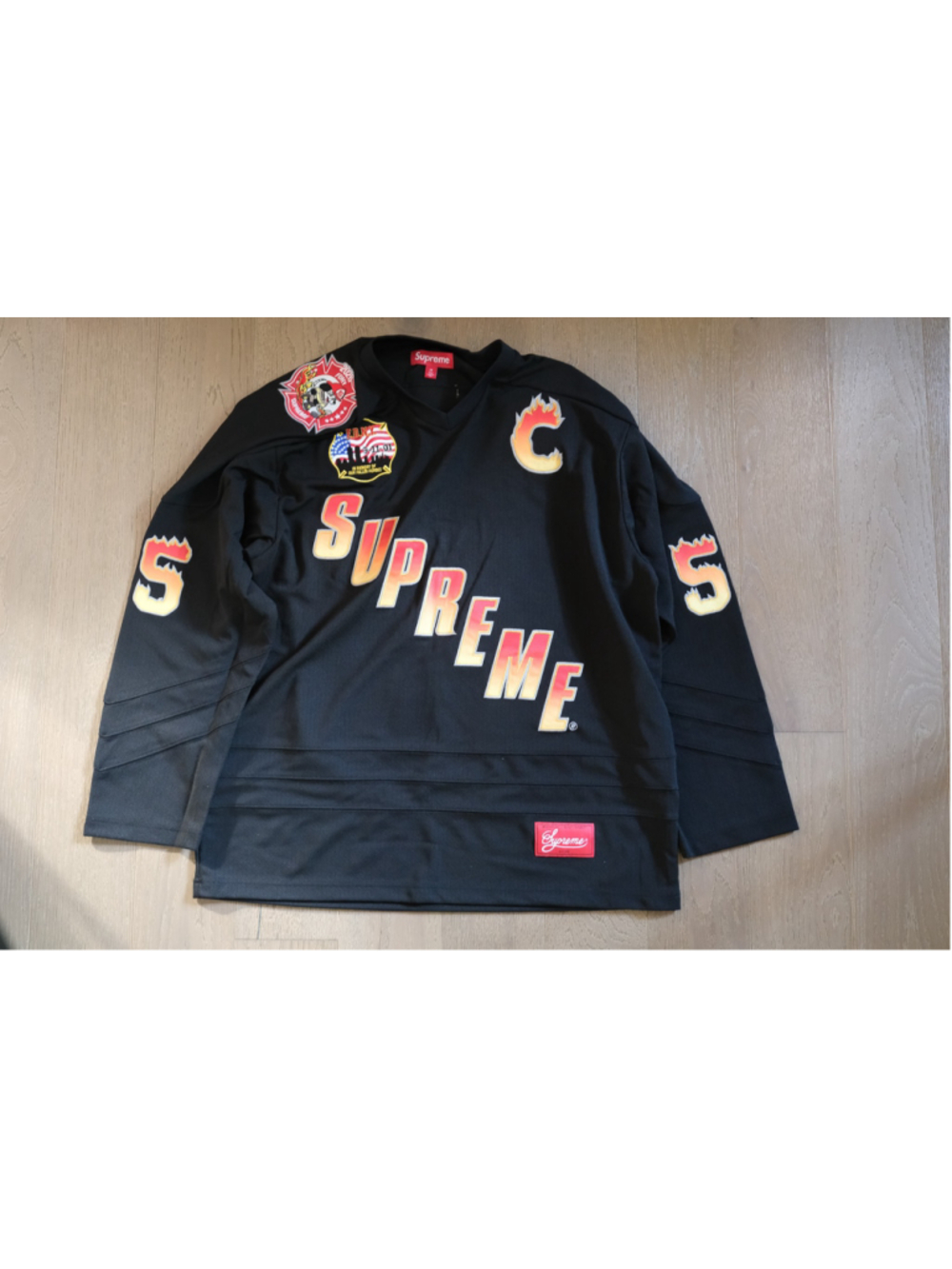 Supreme FDNY Hockey Jersey Black Size Medium Brand New FW26